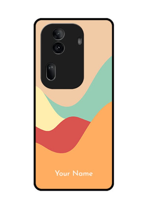 Oppo Reno 11 Pro 5G Custom Glass Phone Case - Ocean Waves Multi - Colour Design