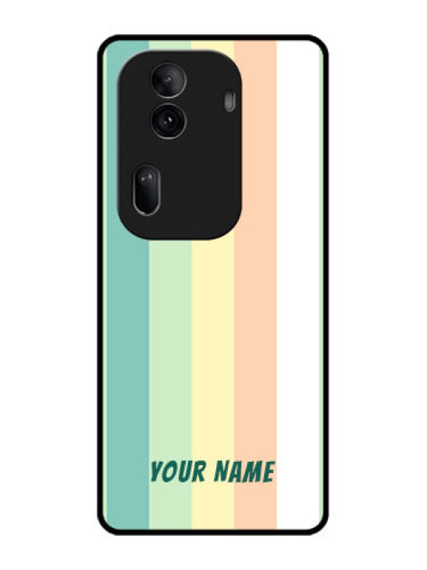 Custom Oppo Reno 11 Pro 5G Custom Glass Phone Case - Multi - Colour Stripes Design
