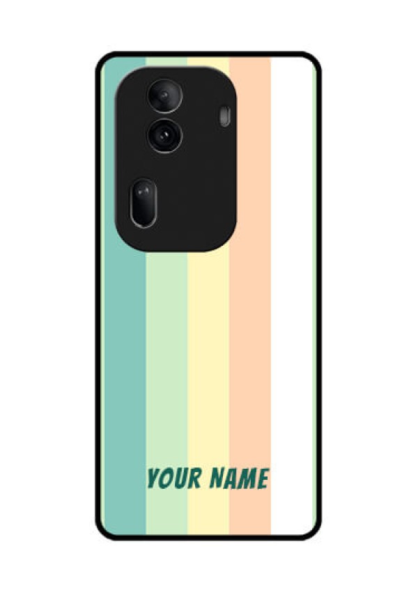 Oppo Reno 11 Pro 5G Custom Glass Phone Case - Multi - Colour Stripes Design