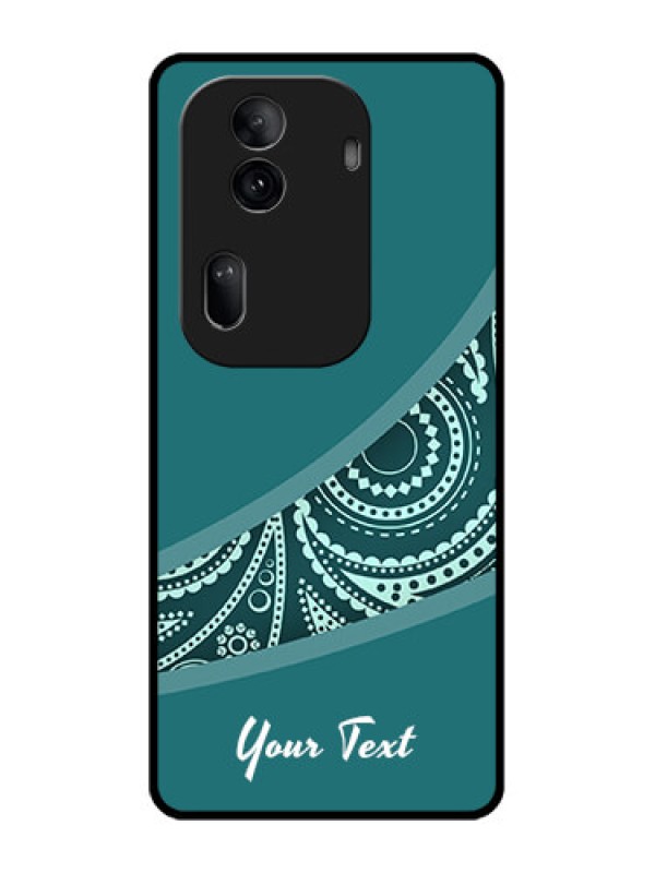 Custom Oppo Reno 11 Pro 5G Custom Glass Phone Case - Semi Visible Floral Design