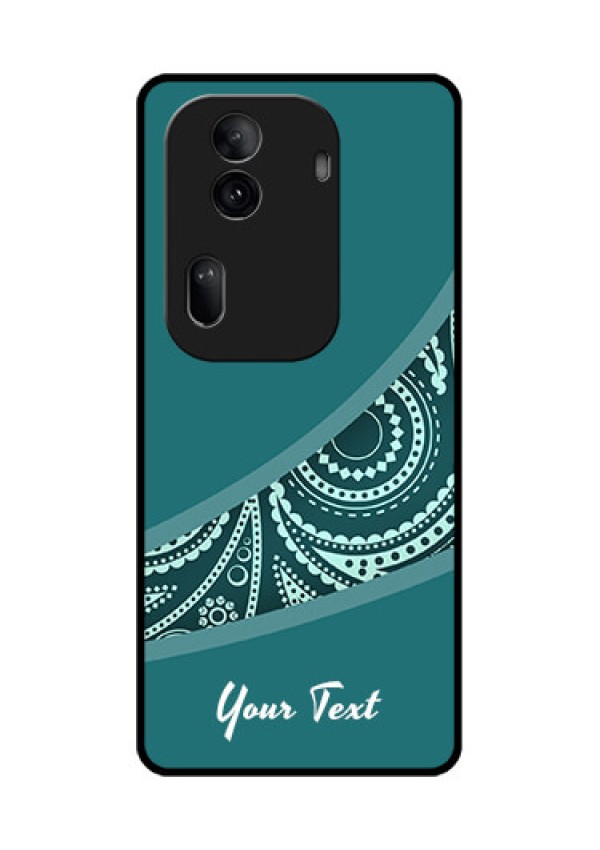 Oppo Reno 11 Pro 5G Custom Glass Phone Case - Semi Visible Floral Design