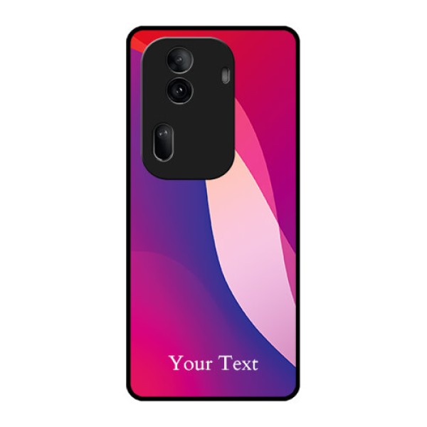 Oppo Reno 11 Pro 5G Custom Glass Phone Case - Digital Abstract Overlap Design Oppo Reno 11 Pro 5G Custom Glass Phone Case - Digital Abstract Overlap Design