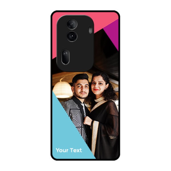 Oppo Reno 11 Pro 5G Custom Glass Phone Case - Stacked Triple Colour Design Oppo Reno 11 Pro 5G Custom Glass Phone Case - Stacked Triple Colour Design