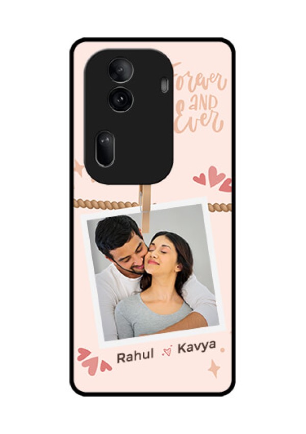 Oppo Reno 11 Pro 5G Custom Glass Phone Case - Forever And Ever Love Design