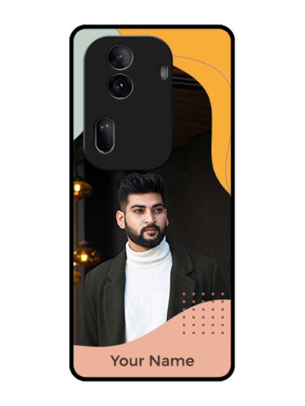 Custom Oppo Reno 11 Pro 5G Custom Glass Phone Case - Tri - Coloured Overlay Design