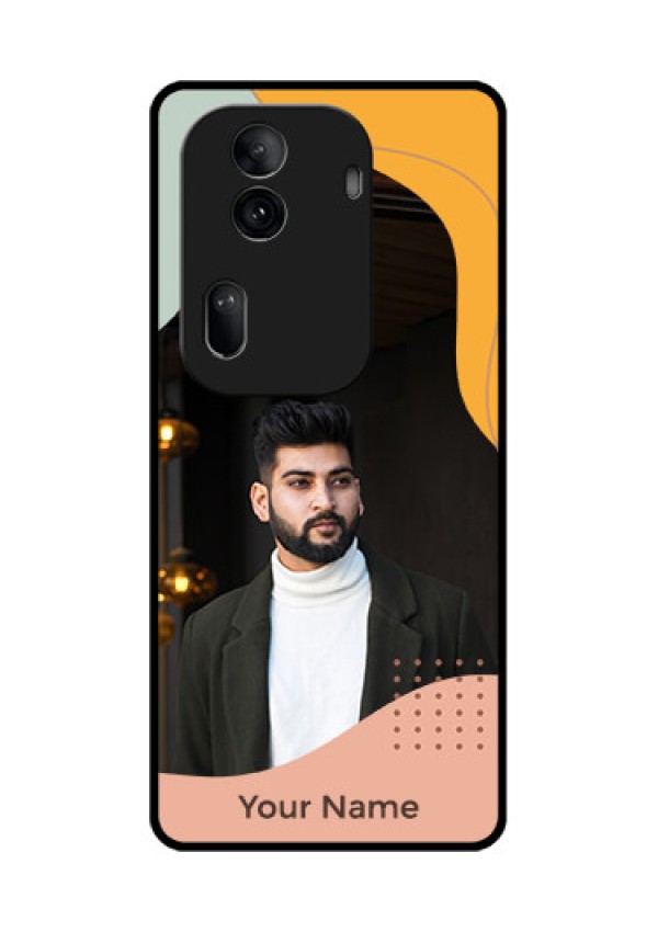 Oppo Reno 11 Pro 5G Custom Glass Phone Case - Tri - Coloured Overlay Design