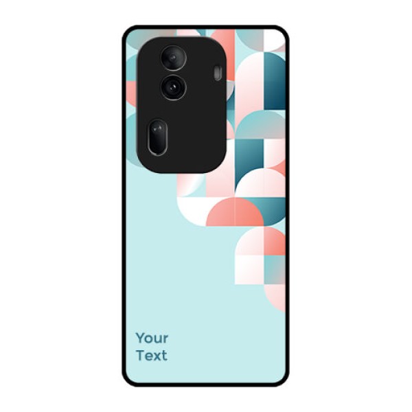 Oppo Reno 11 Pro 5G Custom Glass Phone Case - Stylish Semi - Circle Pattern Design
