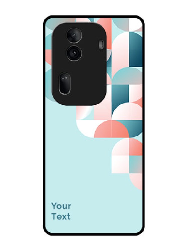 Custom Oppo Reno 11 Pro 5G Custom Glass Phone Case - Stylish Semi - Circle Pattern Design