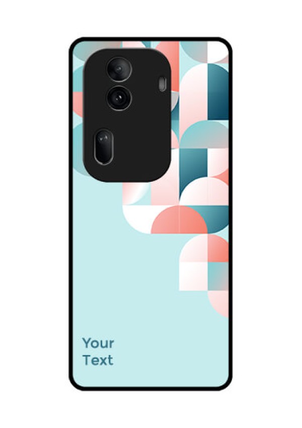 Oppo Reno 11 Pro 5G Custom Glass Phone Case - Stylish Semi - Circle Pattern Design