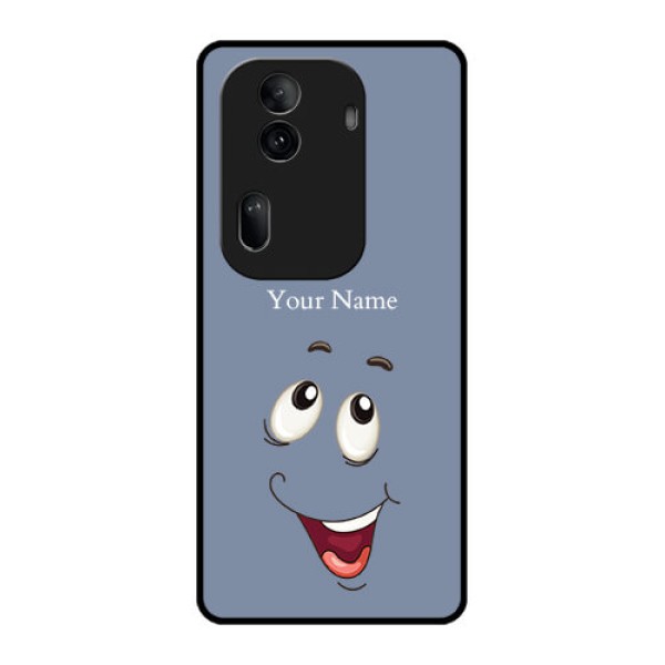 Oppo Reno 11 Pro 5G Custom Glass Phone Case - Laughing Cartoon Face Design