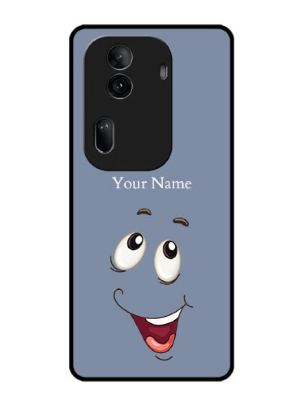 Custom Oppo Reno 11 Pro 5G Custom Glass Phone Case - Laughing Cartoon Face Design