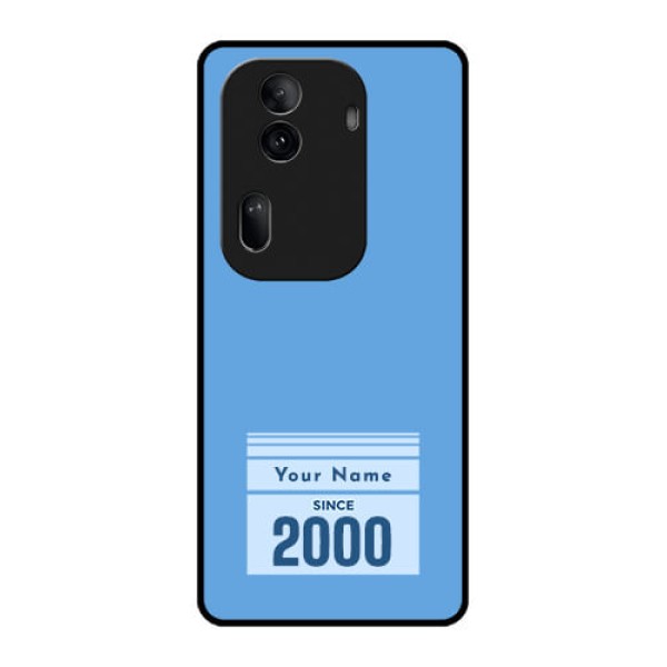 Oppo Reno 11 Pro 5G Custom Glass Phone Case - Custom Year Of Birth Design Oppo Reno 11 Pro 5G Custom Glass Phone Case - Custom Year Of Birth Design