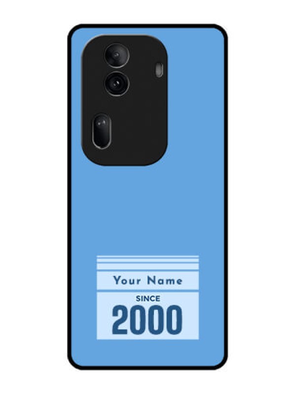 Custom Oppo Reno 11 Pro 5G Custom Glass Phone Case - Custom Year Of Birth Design