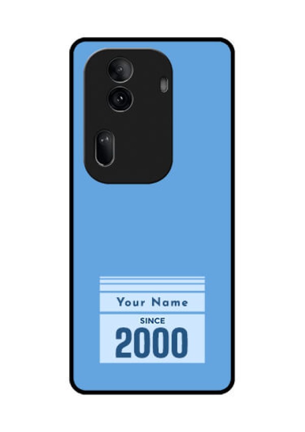 Oppo Reno 11 Pro 5G Custom Glass Phone Case - Custom Year Of Birth Design