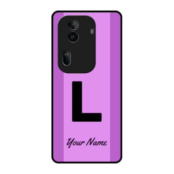 Oppo Reno 11 Pro 5G Custom Glass Phone Case - Tricolor Custom Text Design Oppo Reno 11 Pro 5G Custom Glass Phone Case - Tricolor Custom Text Design