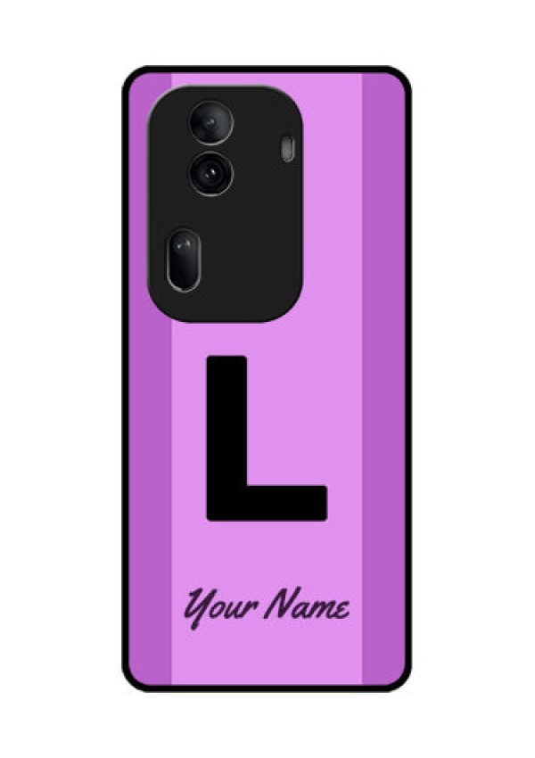 Oppo Reno 11 Pro 5G Custom Glass Phone Case - Tricolor Custom Text Design