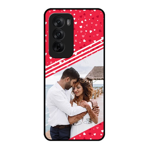 Oppo Reno 12 5G Custom Glass Phone CaseValentines Gift Design