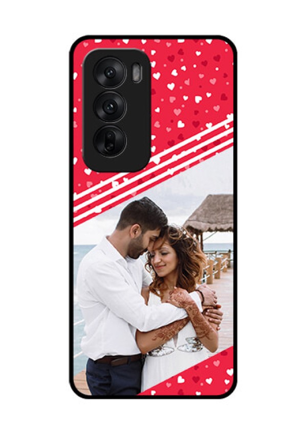 Oppo Reno 12 5G Custom Glass Phone CaseValentines Gift Design