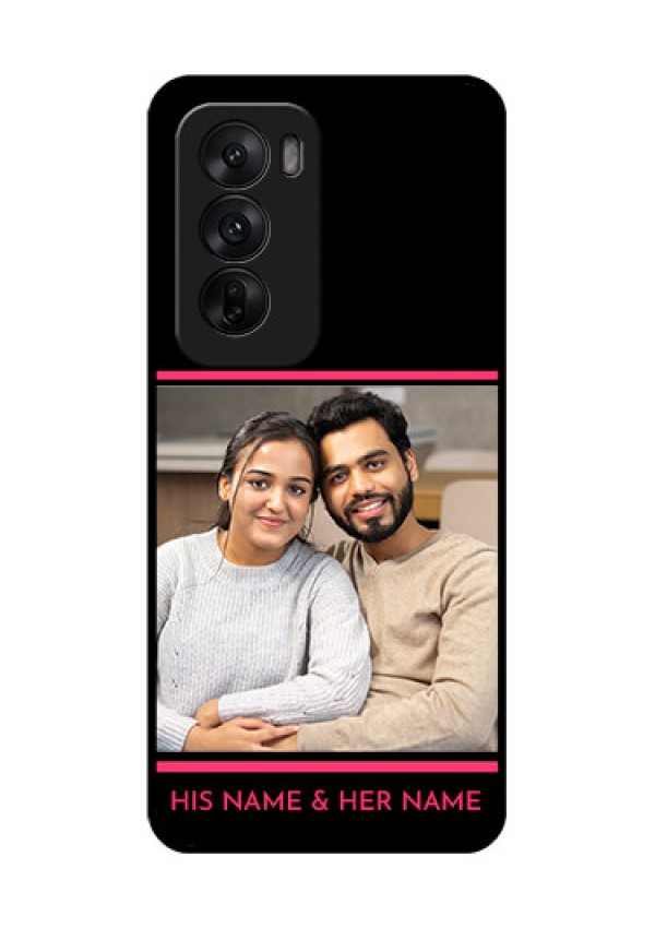 Oppo Reno 12 5G Custom Glass Phone CaseWith Add Text Design