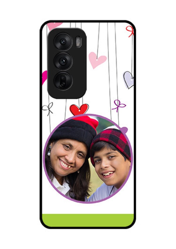 Oppo Reno 12 5G Custom Glass Phone CaseCute Kids Phone Case Design