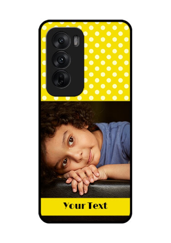 Oppo Reno 12 5G Custom Glass Phone CaseBright Yellow Case Design