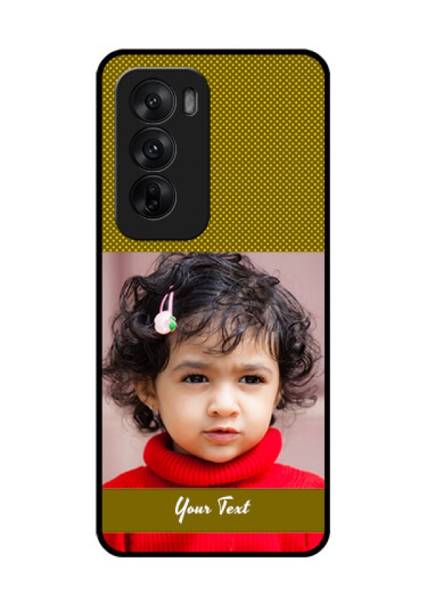Oppo Reno 12 5G Custom Glass Phone CaseSimple Green Color Design