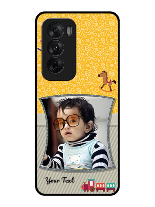 Custom Oppo Reno 12 5G Custom Glass Phone CaseBaby Picture Upload Design