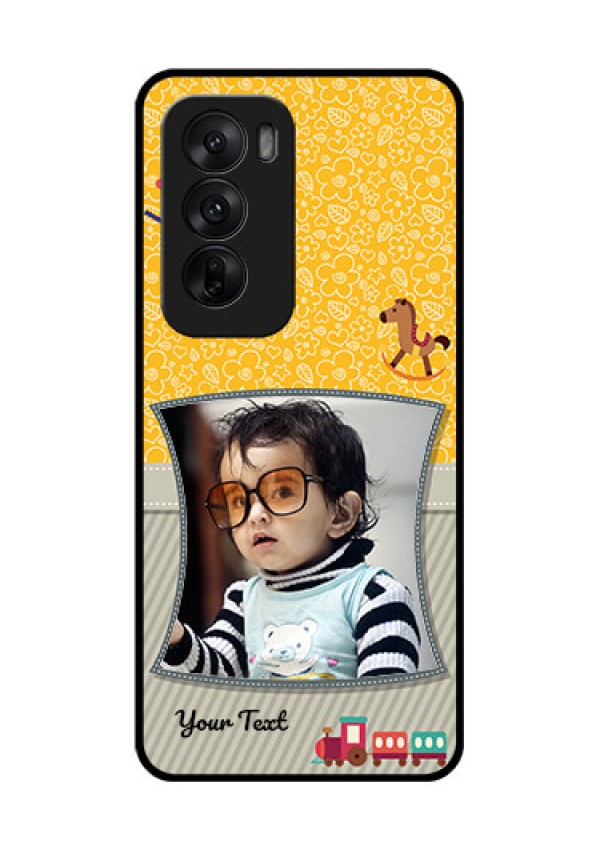 Oppo Reno 12 5G Custom Glass Phone CaseBaby Picture Upload Design