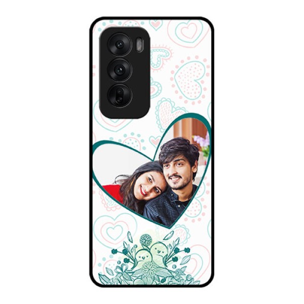 Oppo Reno 12 5G Custom Glass Phone CasePremium Couple Design