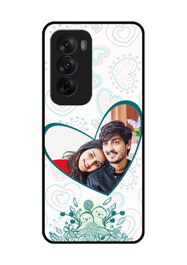 Oppo Reno 12 5G Custom Glass Phone CasePremium Couple Design