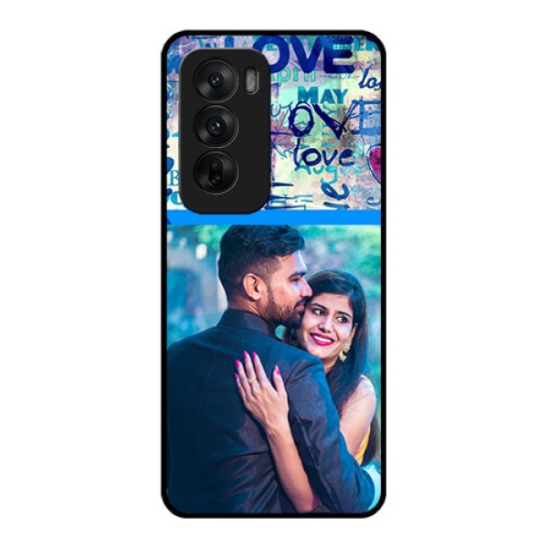 Oppo Reno 12 5G Custom Glass Phone CaseColorful Love Design