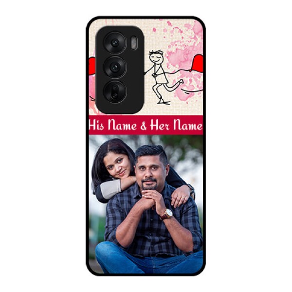 Oppo Reno 12 5G Custom Glass Phone CaseYou And Me Case Design