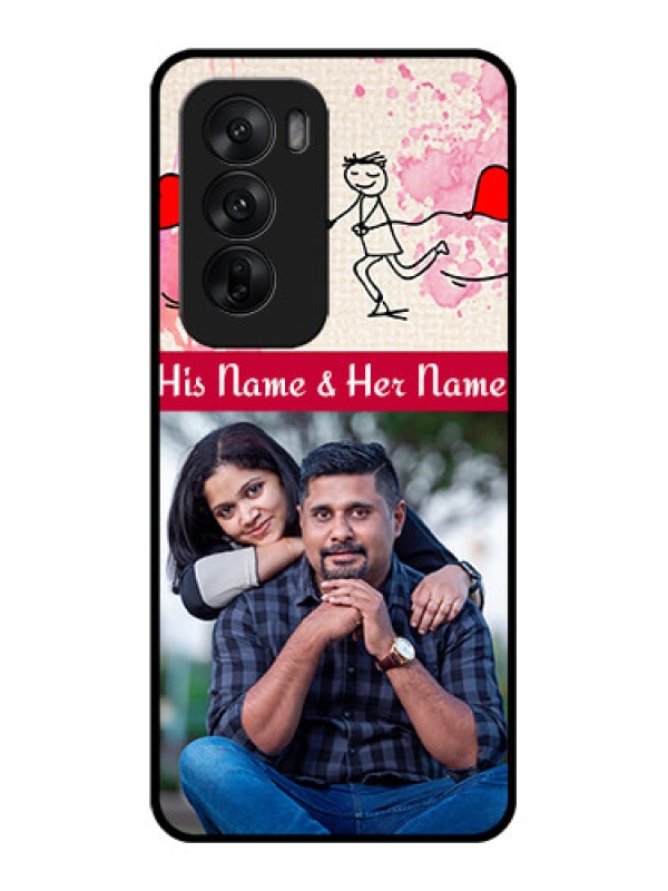 Custom Oppo Reno 12 5G Custom Glass Phone CaseYou And Me Case Design