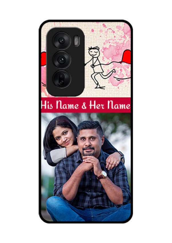 Oppo Reno 12 5G Custom Glass Phone CaseYou And Me Case Design