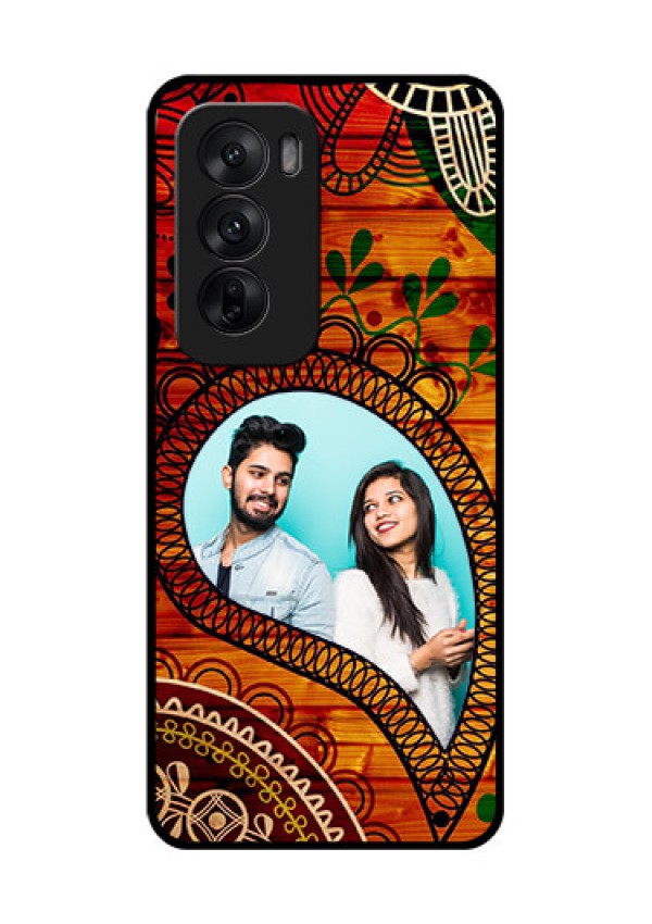 Oppo Reno 12 5G Custom Glass Phone CaseAbstract Colorful Design