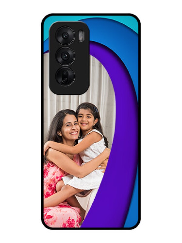 Custom Oppo Reno 12 5G Custom Glass Phone CaseSimple Pattern Design