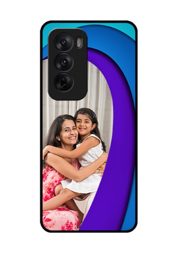 Oppo Reno 12 5G Custom Glass Phone CaseSimple Pattern Design