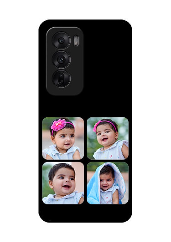 Oppo Reno 12 5G Custom Glass Phone CaseMultiple Pictures Design