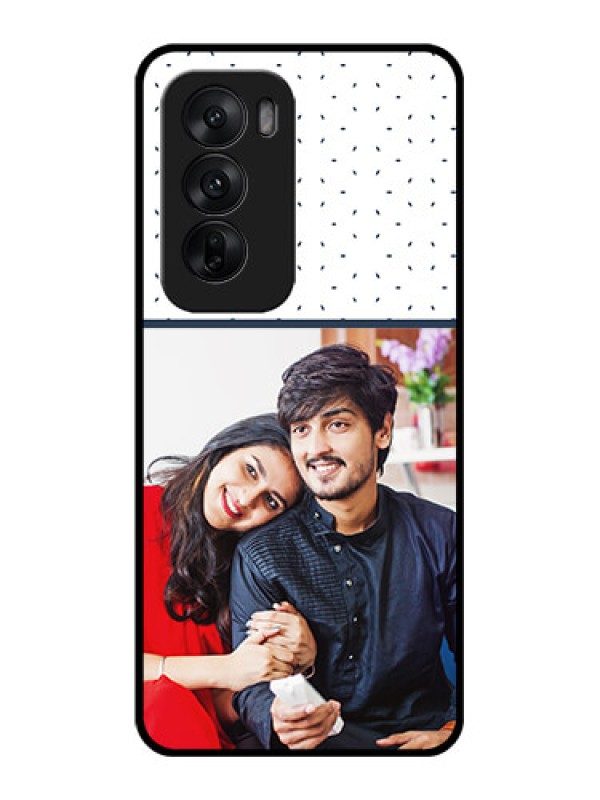 Custom Oppo Reno 12 5G Custom Glass Phone CasePremium Dot Design