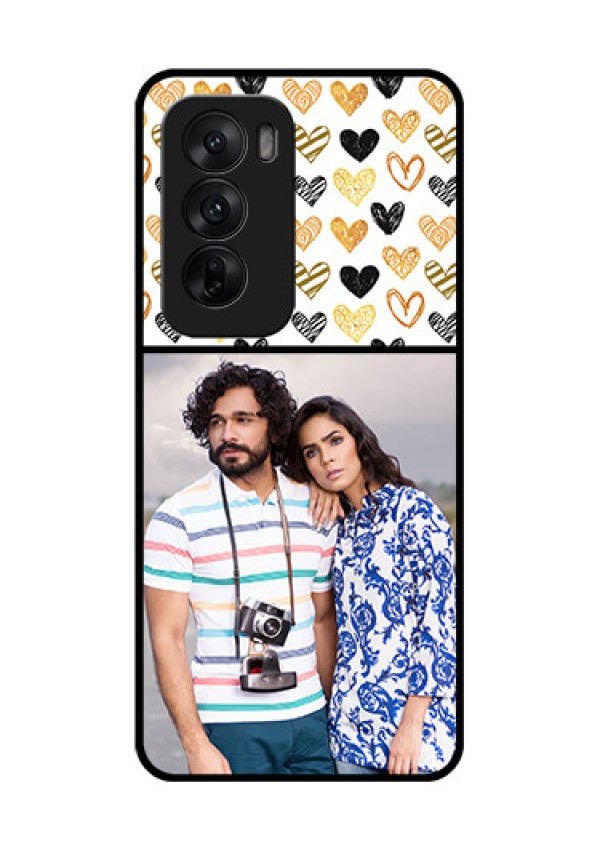 Oppo Reno 12 5G Custom Glass Phone CaseLove Symbol Design