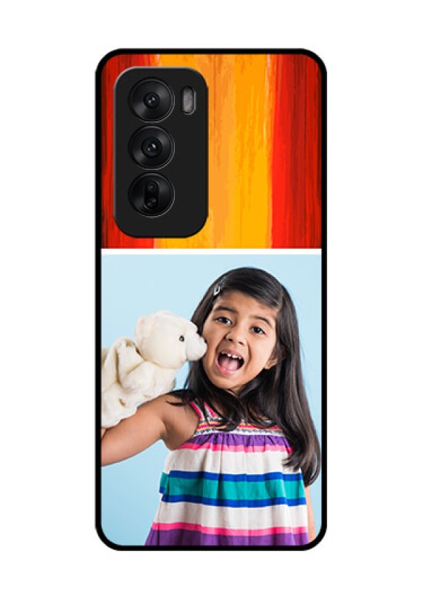 Oppo Reno 12 5G Custom Glass Phone CaseMulti Color Design