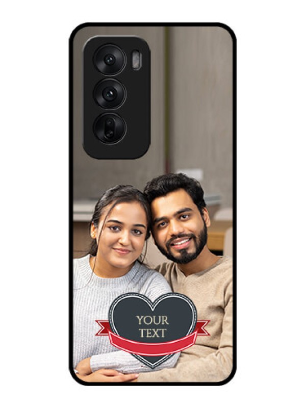 Custom Oppo Reno 12 5G Custom Glass Phone CaseJust Married Couple Design