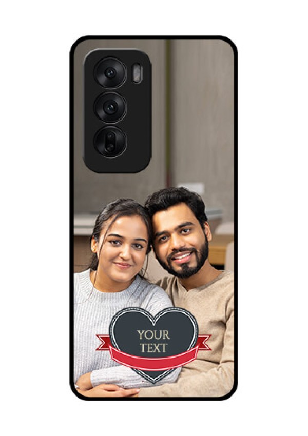 Oppo Reno 12 5G Custom Glass Phone CaseJust Married Couple Design