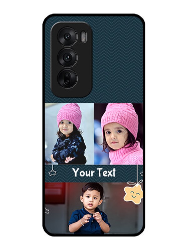 Custom Oppo Reno 12 5G Custom Glass Phone CaseHanging Stars Design