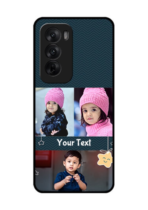 Oppo Reno 12 5G Custom Glass Phone CaseHanging Stars Design