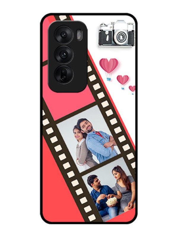 Custom Oppo Reno 12 5G Custom Glass Phone Case3 Image Holder With Film Reel