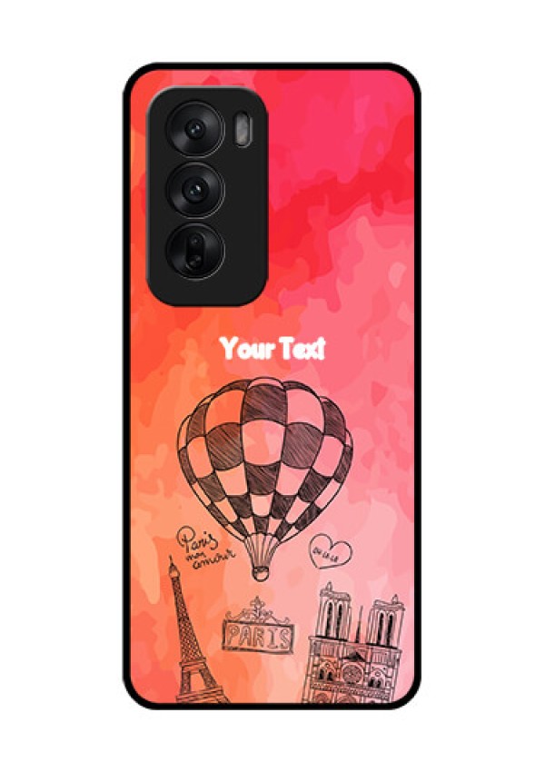 Oppo Reno 12 5G Custom Glass Phone CaseParis Theme Design