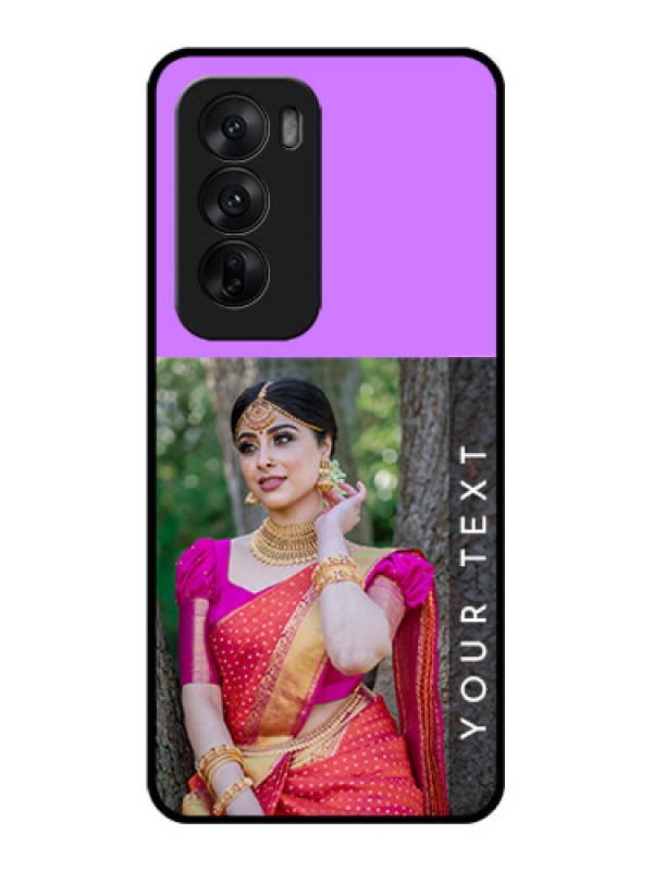 Custom Oppo Reno 12 5G Custom Glass Phone CaseBirthday Icons Design