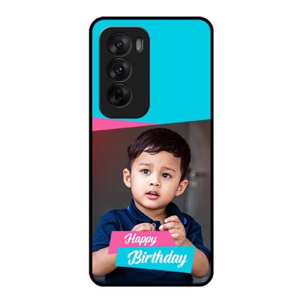 Oppo Reno 12 5G Custom Glass Phone CaseImage Holder With 2 Color Design