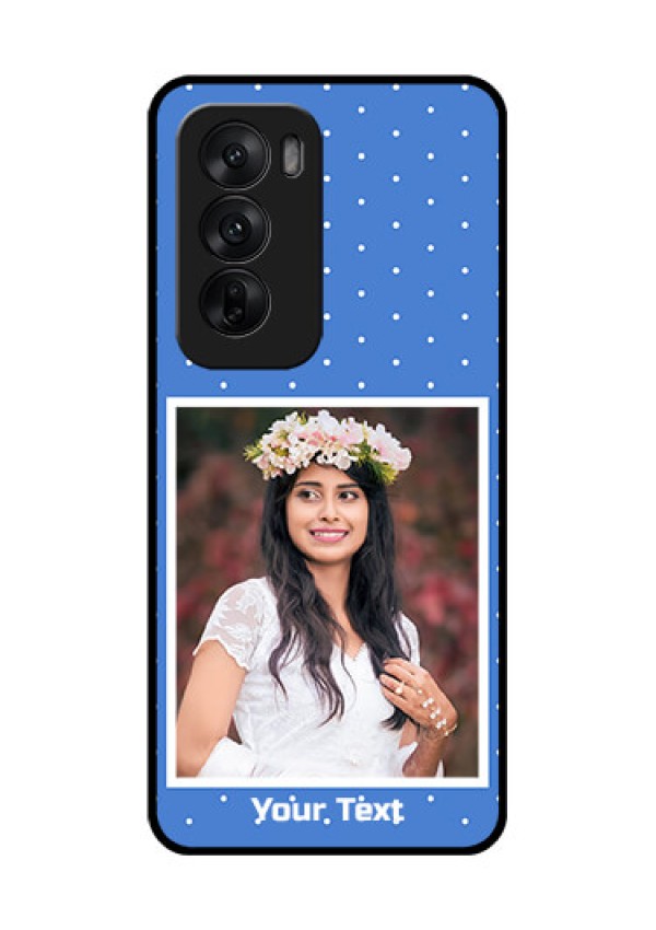 Oppo Reno 12 5G Custom Glass Phone CasePolka Dots Design